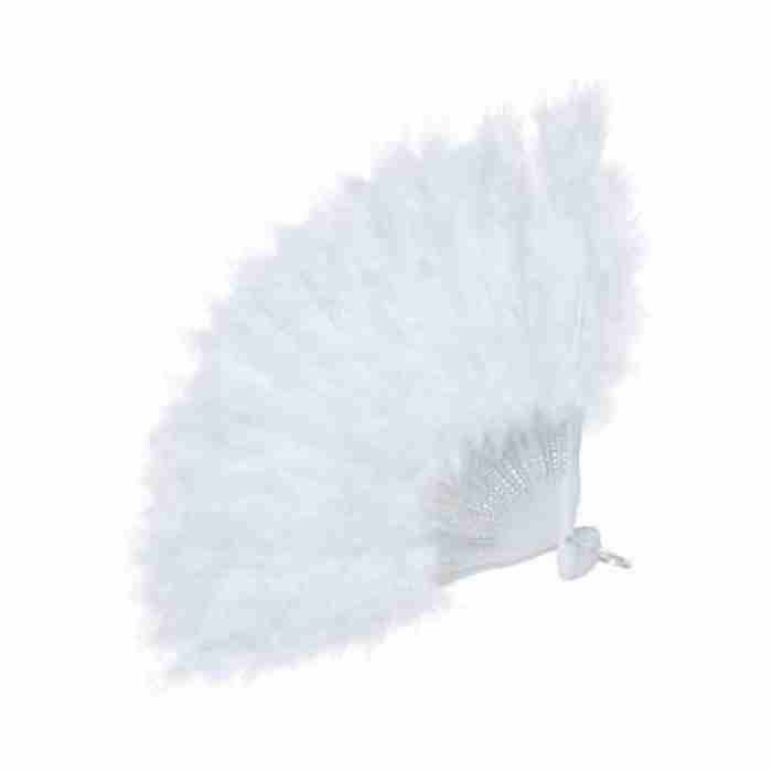 Feather Fan White Color