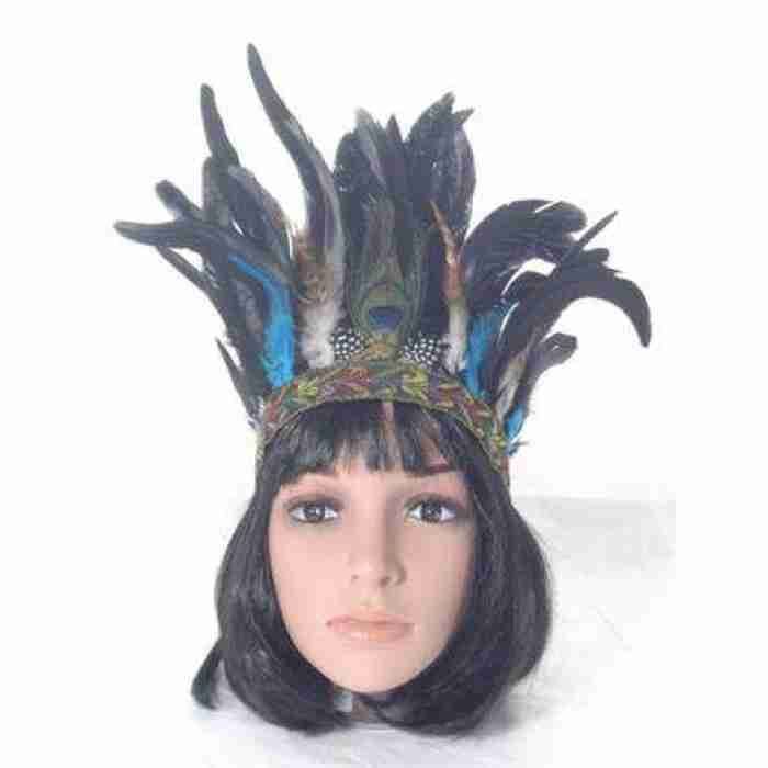 Feather Headdress Black Turquoise1