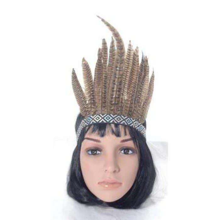 Feather Headdress Brown - Image 1
