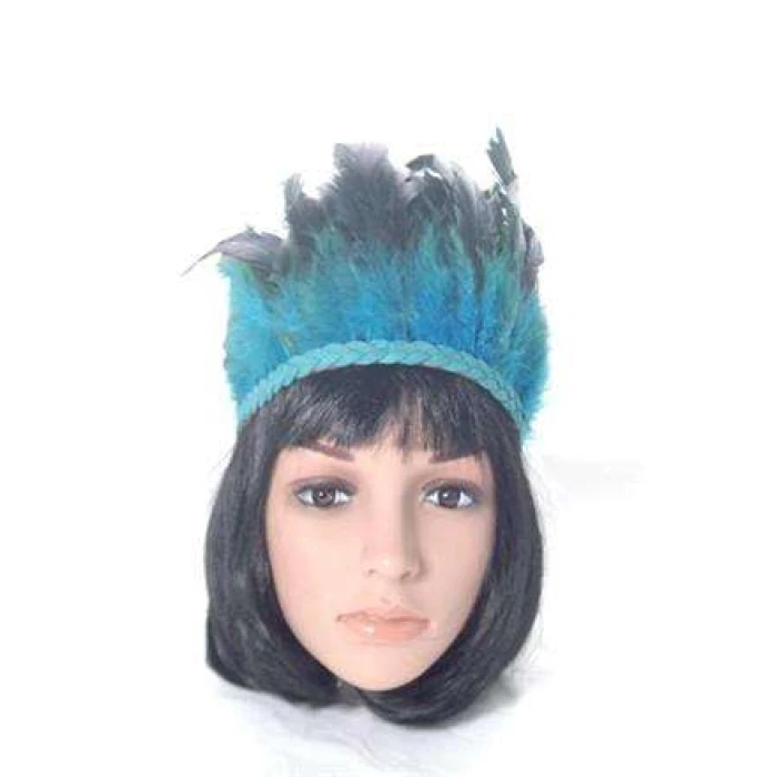 Feather Headdress Turquoise - Image 1