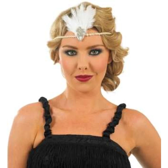 Feather and Pearl Headband - Image 1