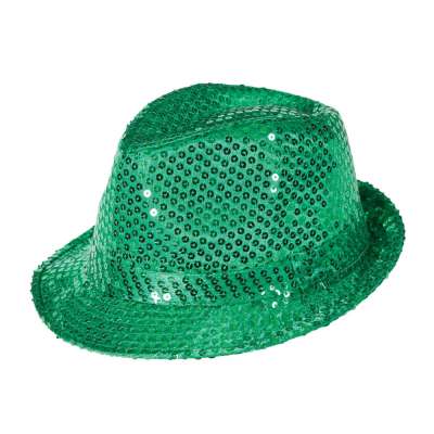 Fedora Emerald Green Sequin 031000