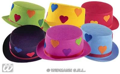 Felt Heart Toppers - Pink