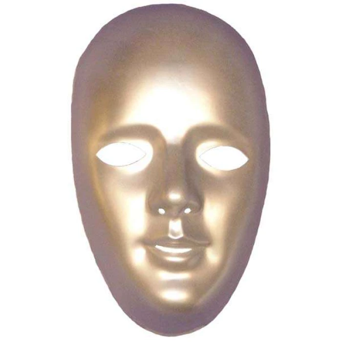 Female Silver Robot Mask - Image 1