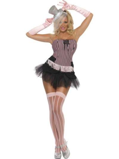 Fever Fringe Stripe Burlesque Costume SM20184 zm