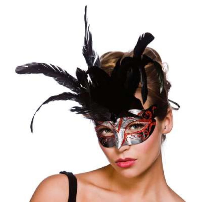 Firenze Eyemask SilverRed MK9812R Img