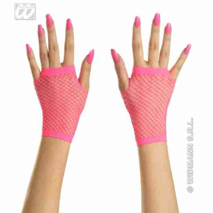 Fishnet Gloves Neon Fingerless 1472E a