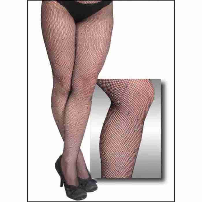 Fishnet Pantyhose with stones1