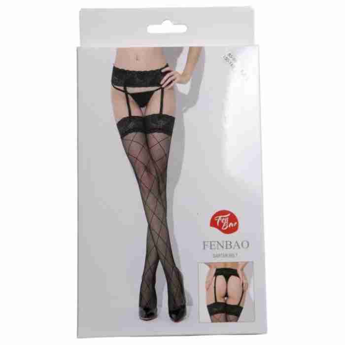 Fishnet Stocking With Garter ST176