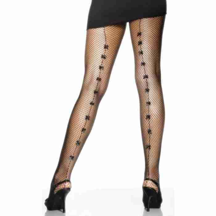 Fishnet Tights with Black Satin Bows 20141