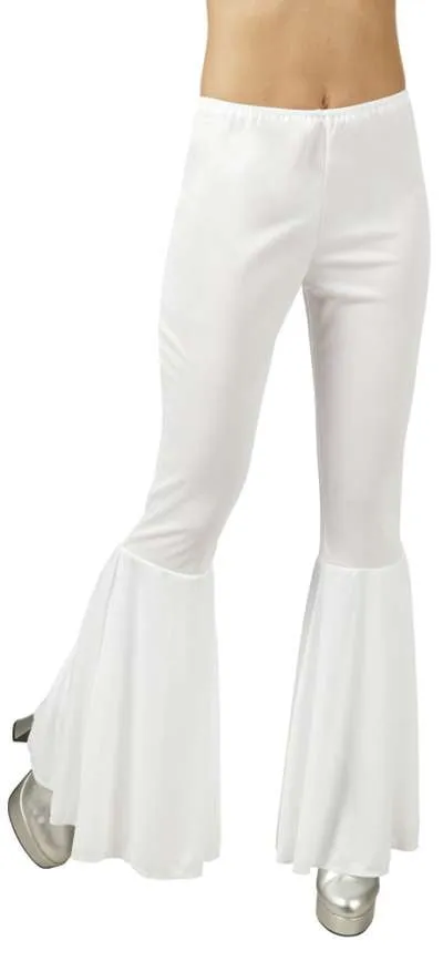 Flare Trousers White
