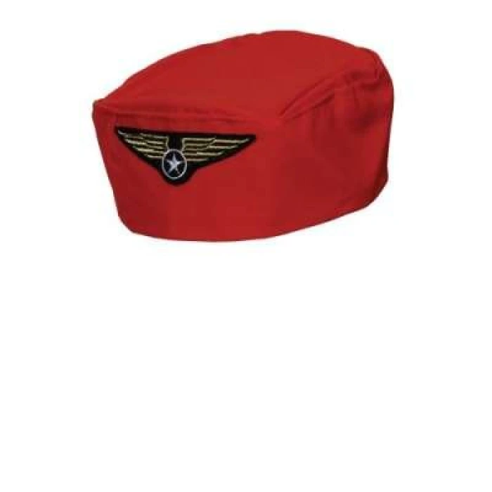 Flight Attendant Hat- Red - Image 1