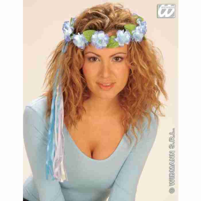 Flower Diadems with Multicolour Ribbons Blue 2433F a img