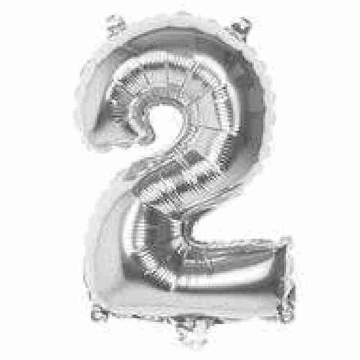 Foil Balloon Silver 2 86cm