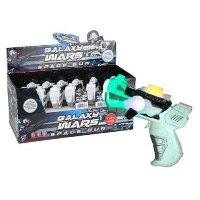 Galaxy Wars Space Gun Light & Sound - 8.5" - Image 1
