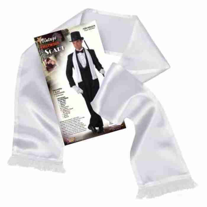 Gangster Scarf satin white img