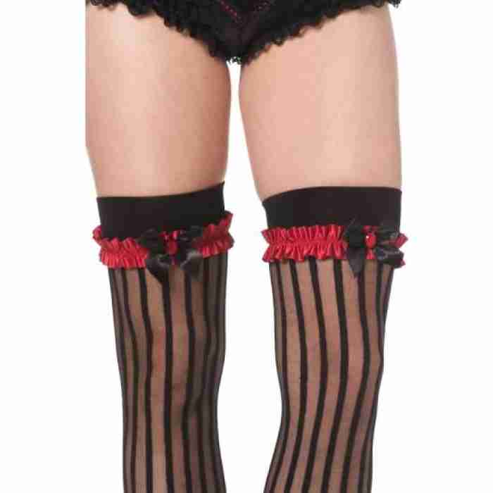 Garter Red Black 30328