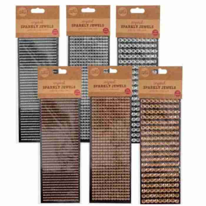 Gems 6 Assorted Adhesive Crystals img