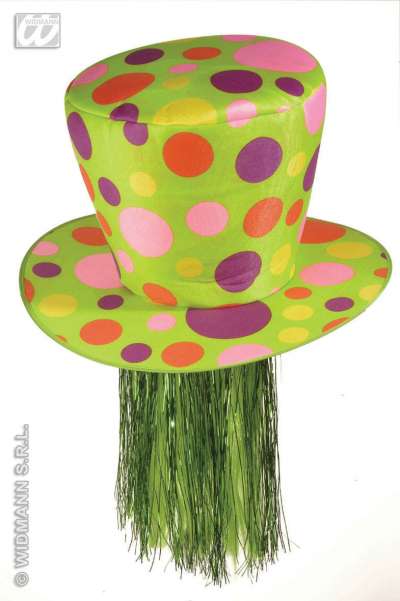 Giant Neon Dotted Topper Hat 8434T c img