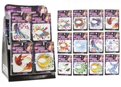 Girls Face Tattoos Over The Eye Assorted 948000