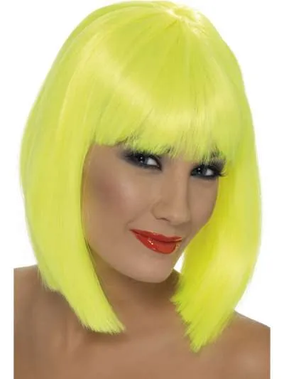 Glam Bob Wig Neon Yellow 34618 img