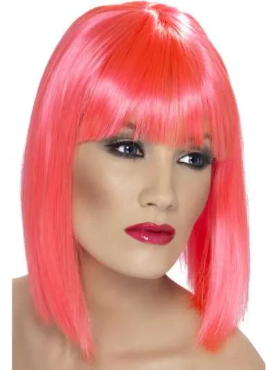 Glam Wig Neon Pink