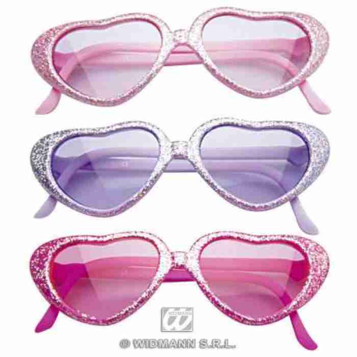 Glamour Glitter Heart Glasses 6726G b img