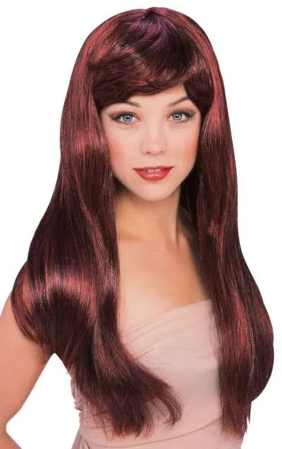 Glamour Wig - Red/Black