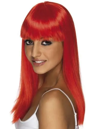 Glamourama Wig- Neon Red