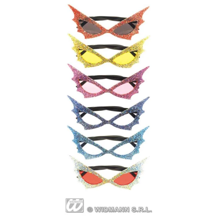 Glitter Batwoman Glasses - Image 1
