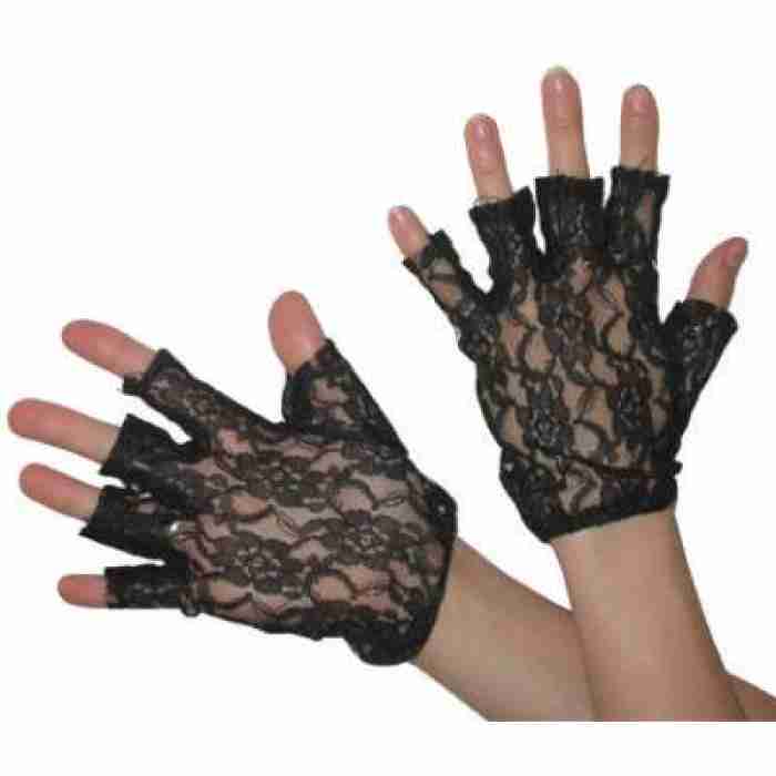 Gloves Black Lace Fingerless 9 2290501