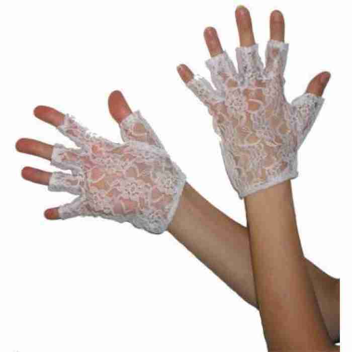 Gloves White Lace Fingerless 9 2290502