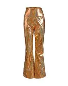 Gold Flare Trousers
