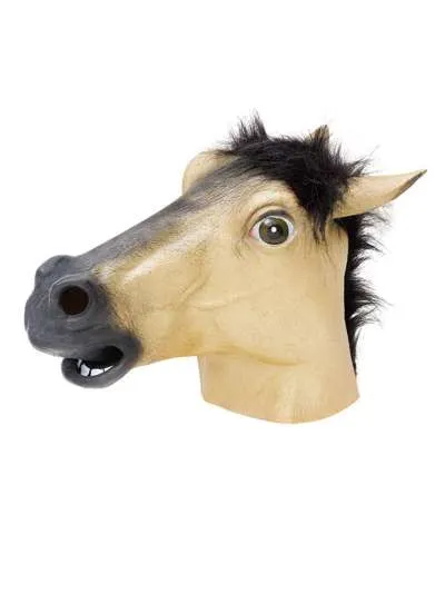 Gold Horse Overhead Mask