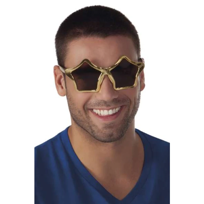 Gold Star Party Glasses - Image 1
