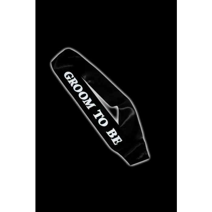 Groom to Be Black Sash - Image 1