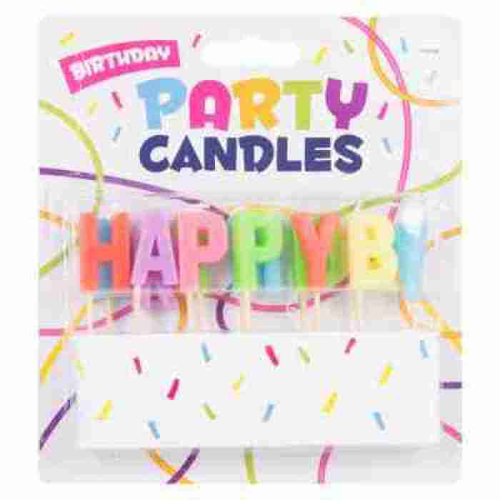 Happy Birthday Letter Candles