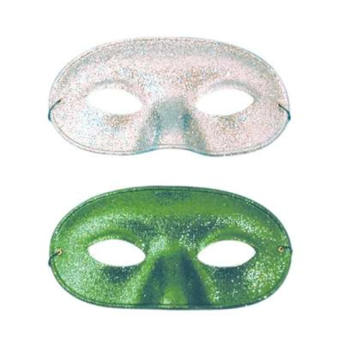 Happy Day Green Glitter Mask - Image 1