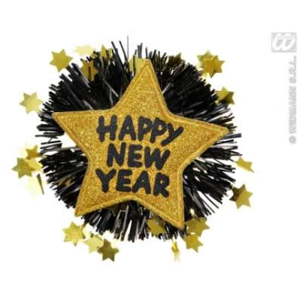 Happy New Year Brooch- Gold