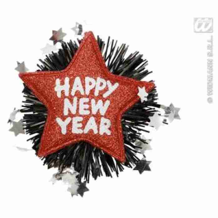 Happy New Year Brooch Red img