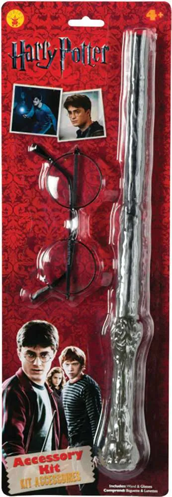 Harry Potter Wand and Glasses