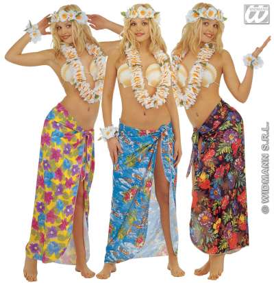 Hawaiian Floral Skirt4309H d