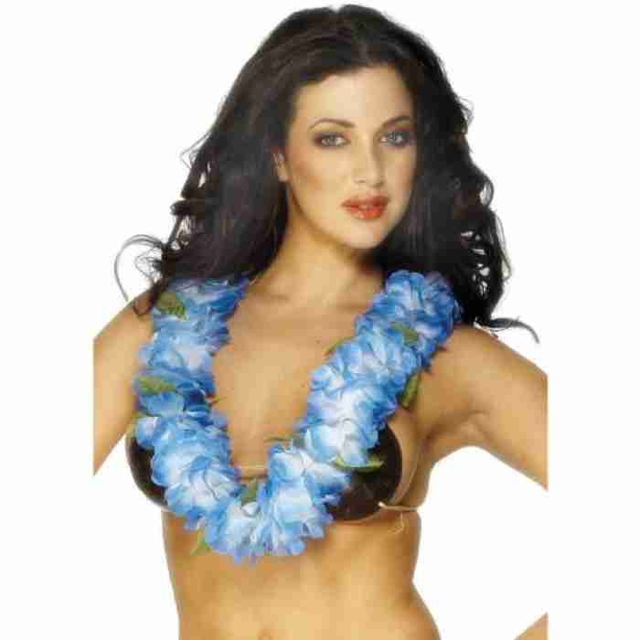 Hawaiian Lei Deluxe Blue 28973