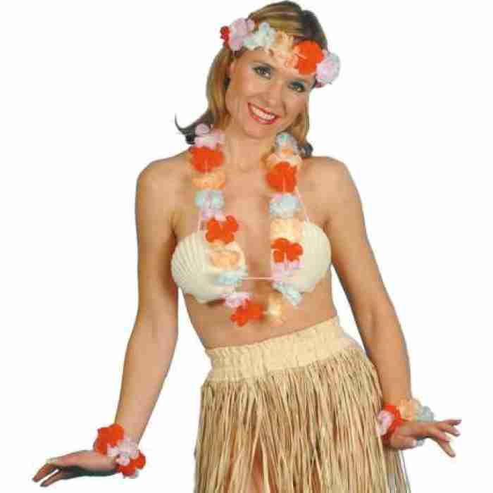 Hawaiian Set Lei head wristbands 30883