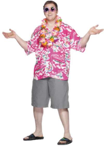 Hawaiian Shirt Pink XL 26072