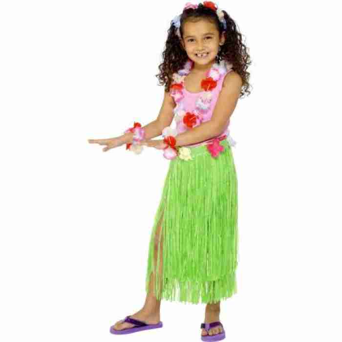 Hawaiian Skirt Green 28987smif