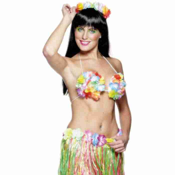 Hawaiian bra Silk flowers 220281