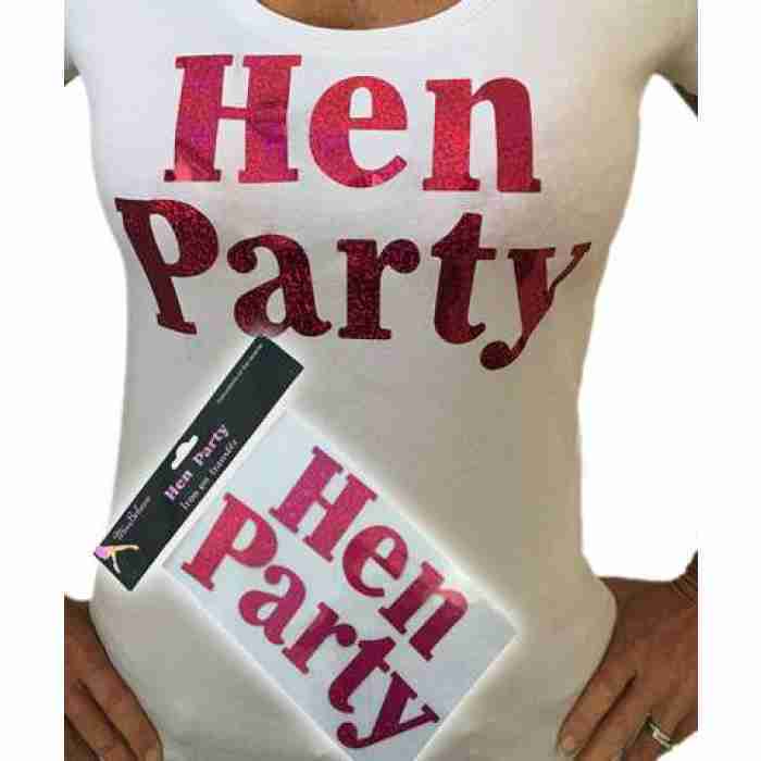 Hen Party Iron On Logo IRONhp img