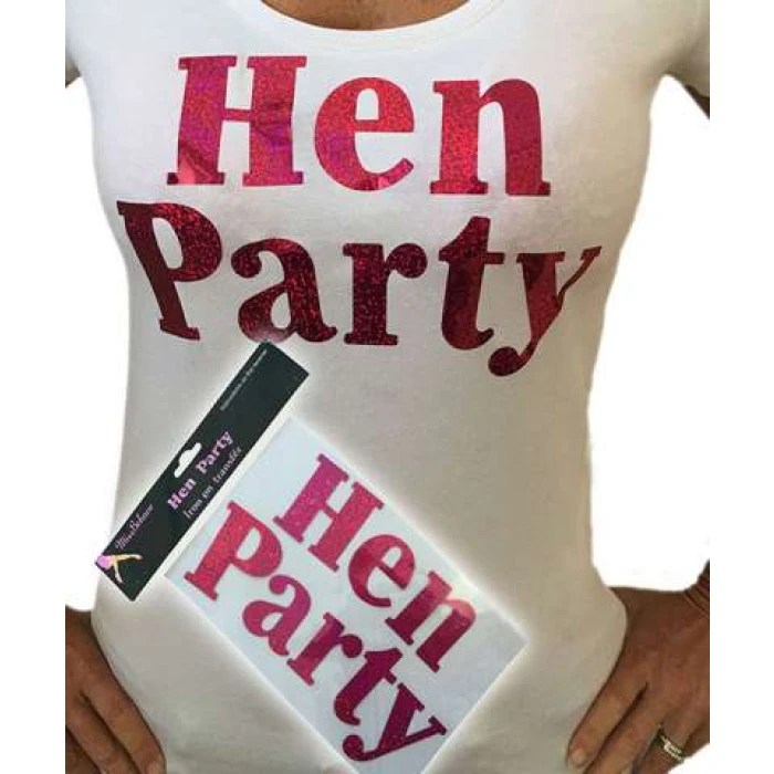 Hen Party Iron On Logo - Image 1