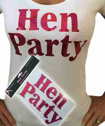 Hen Party Iron On Logo IRONhp img